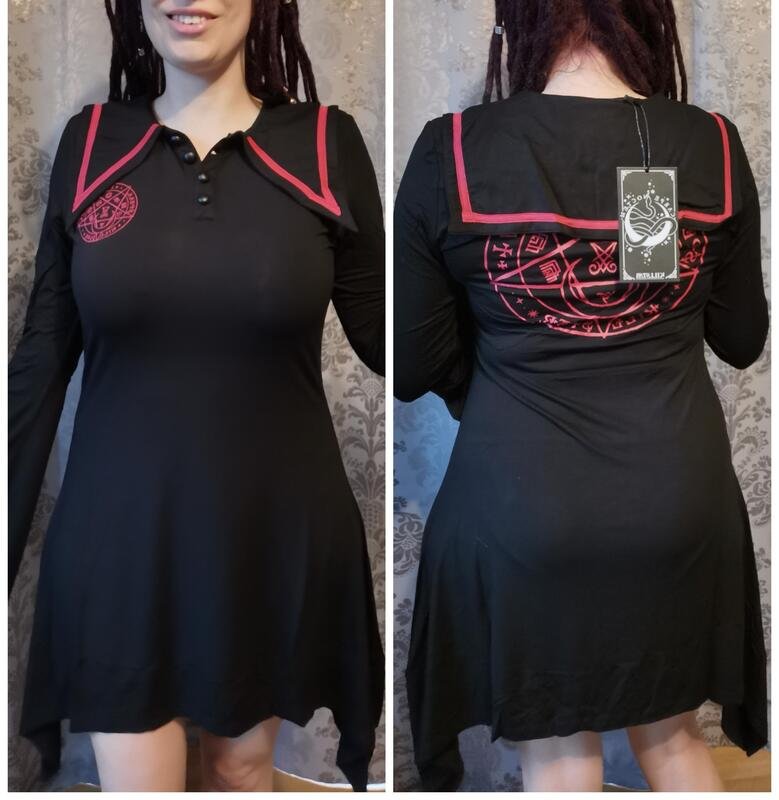 Women's dress KILLSTAR - En-Crypted Collar - KSRA002366 Women's dress KILLSTAR - En-Crypted Collar - KSRA002366
